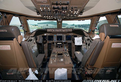 Cockpit Boeing 747-400